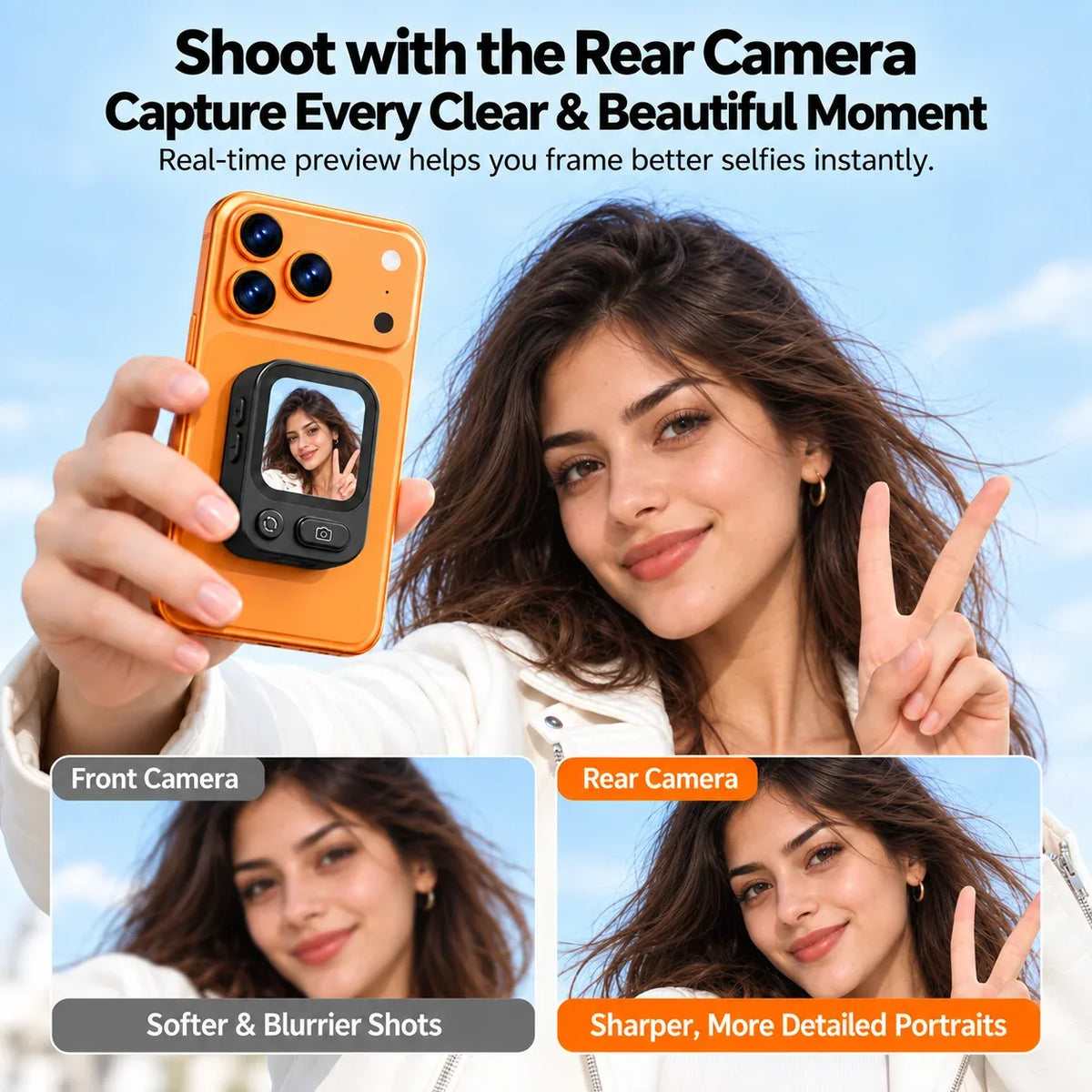 Magnetic Wireless Phone Vlog Screen